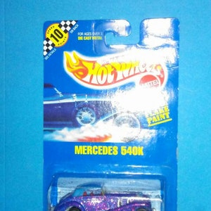 Hot Wheels #164 Mercedes Benz 540K Metallic neu auf komplett blauer Karte