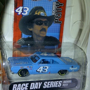 1967 Plymouth #43 Richard Petty 1/64th Diecast Nascar, nieuw op kaart