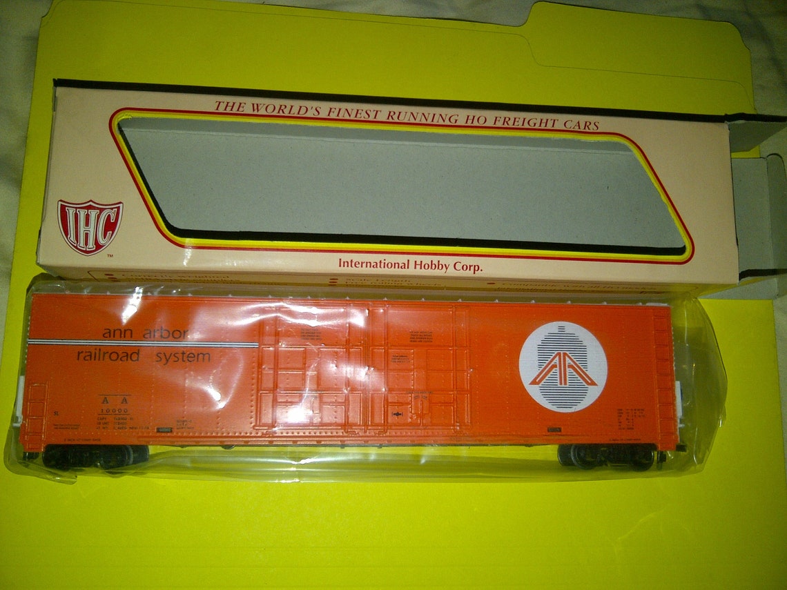 Ho Train Car 65' Box Car Ann Arbor RR From IHC old Tyco Molds New in