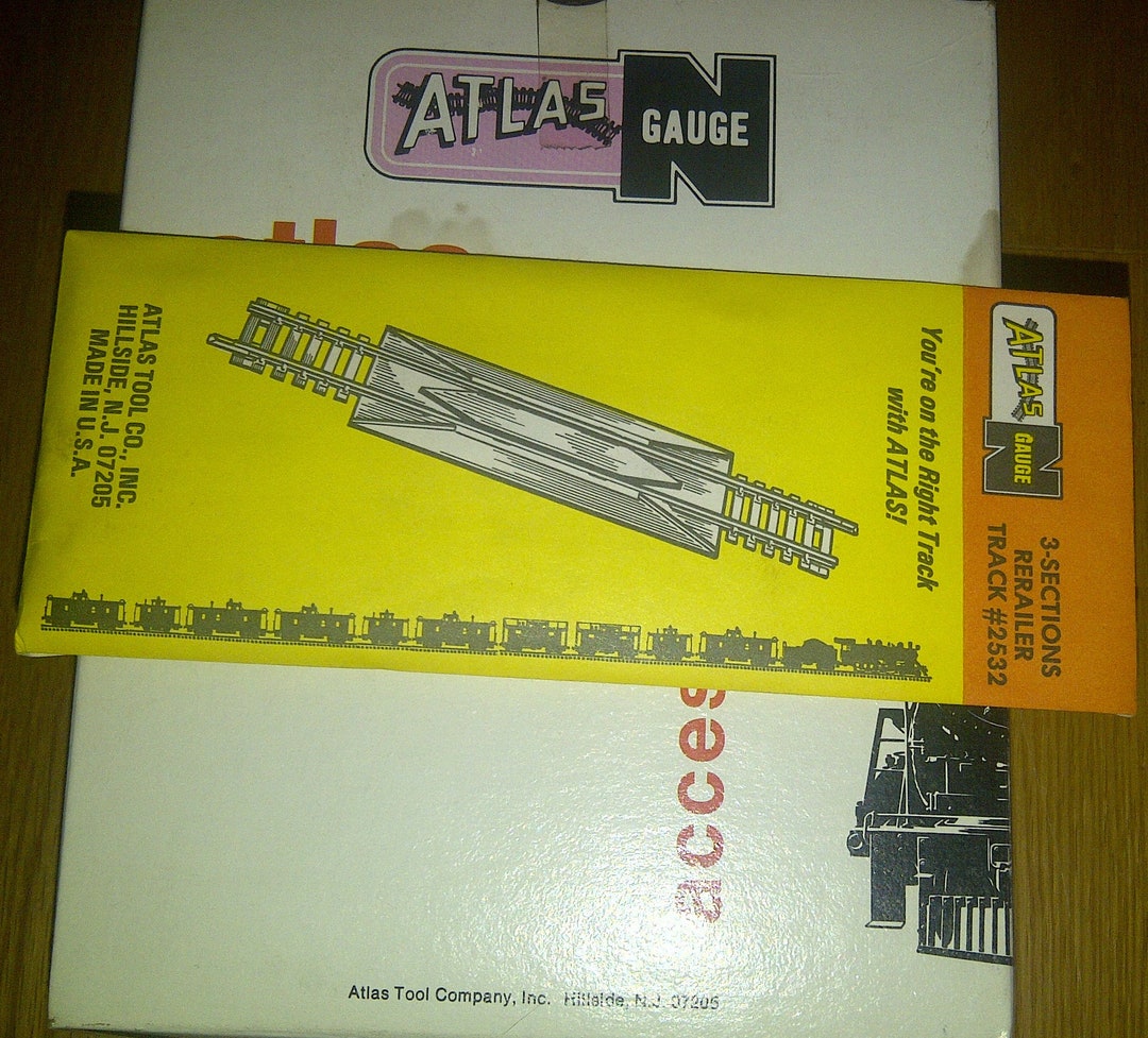 Atlas N Scale Train Track 2532 3rerailer Sections New in Pack Etsy