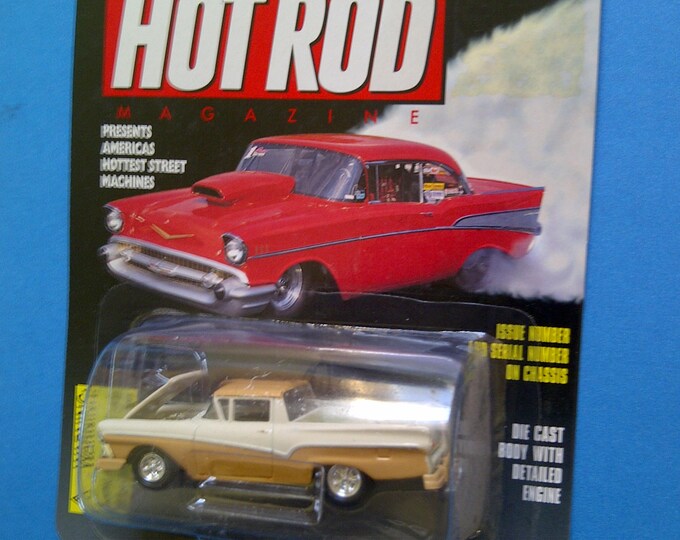 1957 Ford Ranchero Hot Rod Magazine S Gauge Diecast New on Card - Etsy