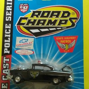 1955 Chevy Ohio Landstraße Patrol Car 1/43rd o neu auf Karte