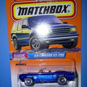 Streichholzschachtel #33 1969 Camaro SS 396 neu auf Karte