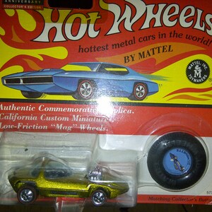 Hot Wheels 25th Jubiläum Silhouette Gold neu auf Karte