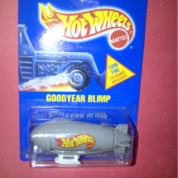 Hot Wheels #194 Goodyear Blimp all blue card new on card