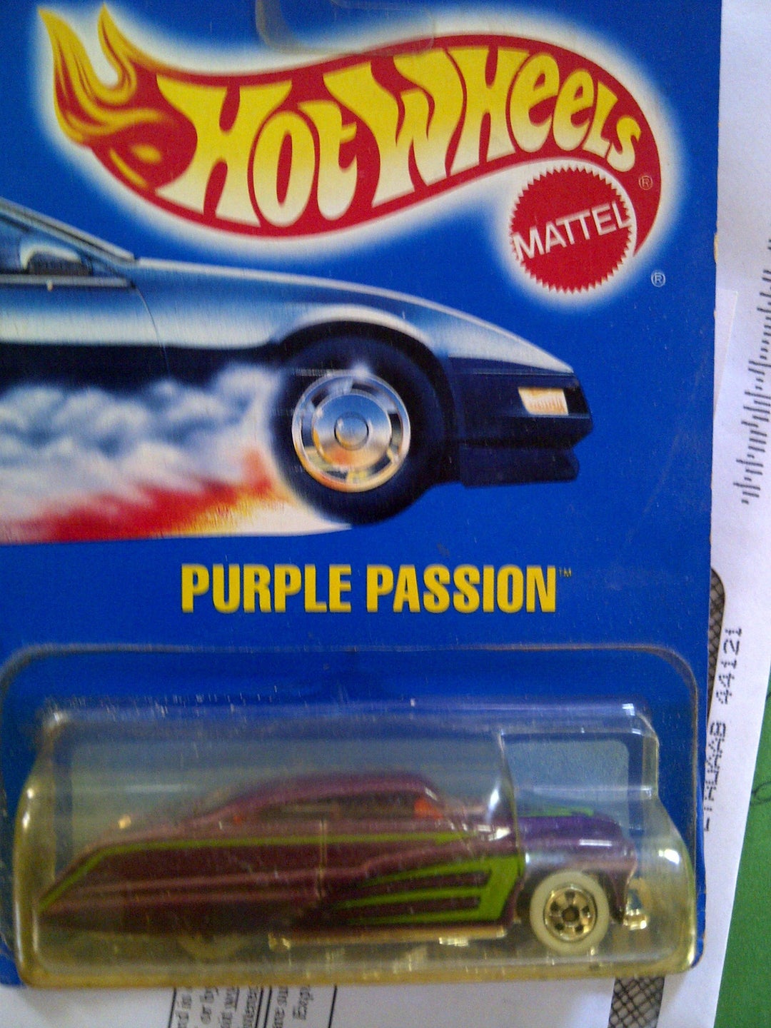 ミニカー Purple Passion Kustom Hotwheels mercury Hot Wheels 1989 Purple Passion Flame Car Hot Rod 49' Mercury
