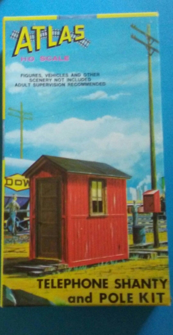 Atlas Ho Telephone Shanty And Pole Kit 705 New In Box Etsy