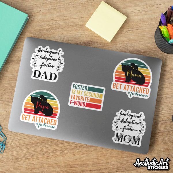 New Foster Mom Dad Family Sticker Sayings, Adoption Gifts, Adoptive Child Vinyl Decals