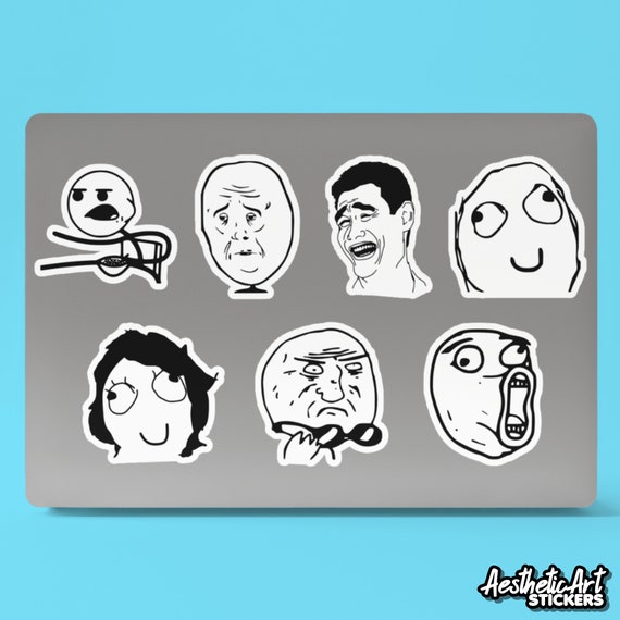 Me Gusta Face Stickers for Sale