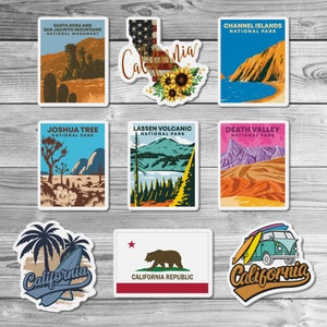 California Magnet, Refrigerator Fridge Magnets, Joshua Tree, Death Valley, National Parks Postcards, Souvenir Travel Gifts, Traveler Decor