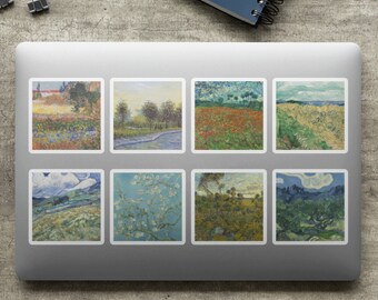 Vincent Van Gogh Classic Art Stickers, Famous Painting Decals, Classical Artist Prints