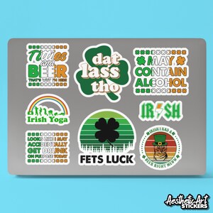 Autocollants de consommation d’alcool de la Saint-Patrick, autocollant en vinyle de bière, cadeau d’alcool drôle, humour adulte rauque