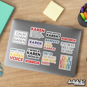 Karen Meme Stickers Funny Quarantine 2020 Decal Glossy Vinyl Labels