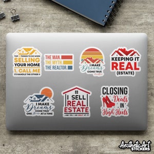 Real Estate Stickers, Funny Realtor Decals, Gifts For Open House Sellers  and Agents