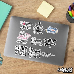 Stolze Lehrer Sticker Sprüche Aufkleber Inspirierende Lehrer Vinyl Etiketten