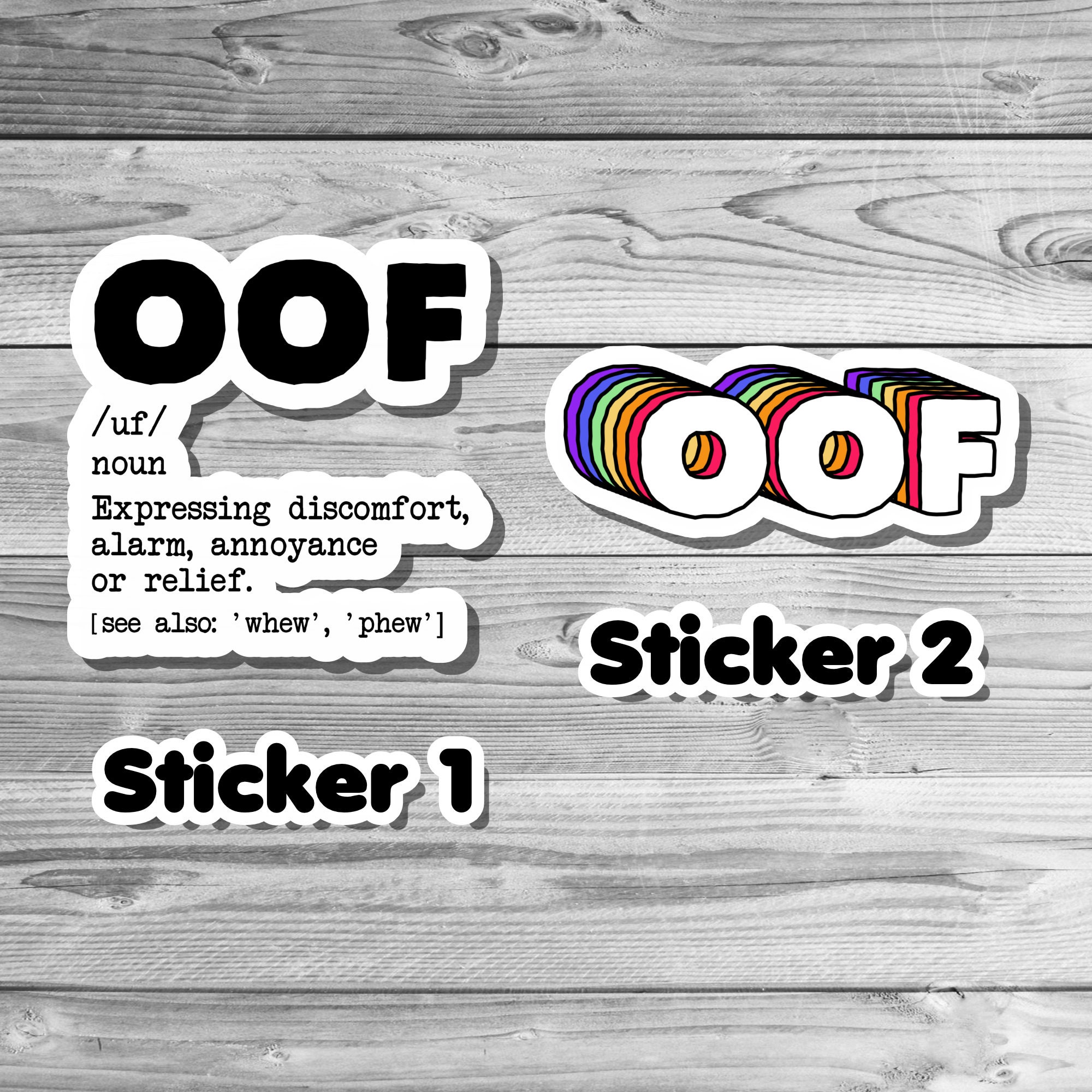 7012684 Roblox Oof Meme Funny Noob Gamer Gifts Idea Stickers for