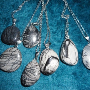 Map Stone pendant necklace