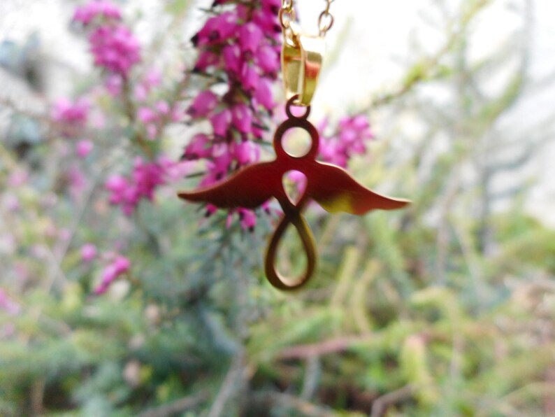 stainless steel Eternal Angel pendant necklace