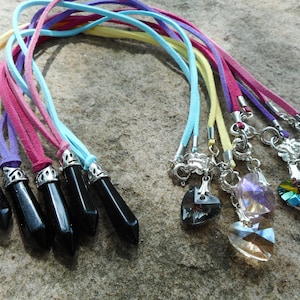 protective collar and lucky charm, black onyx, unique creation!