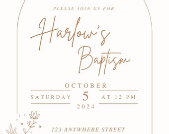 Paquete de bautismo y programa