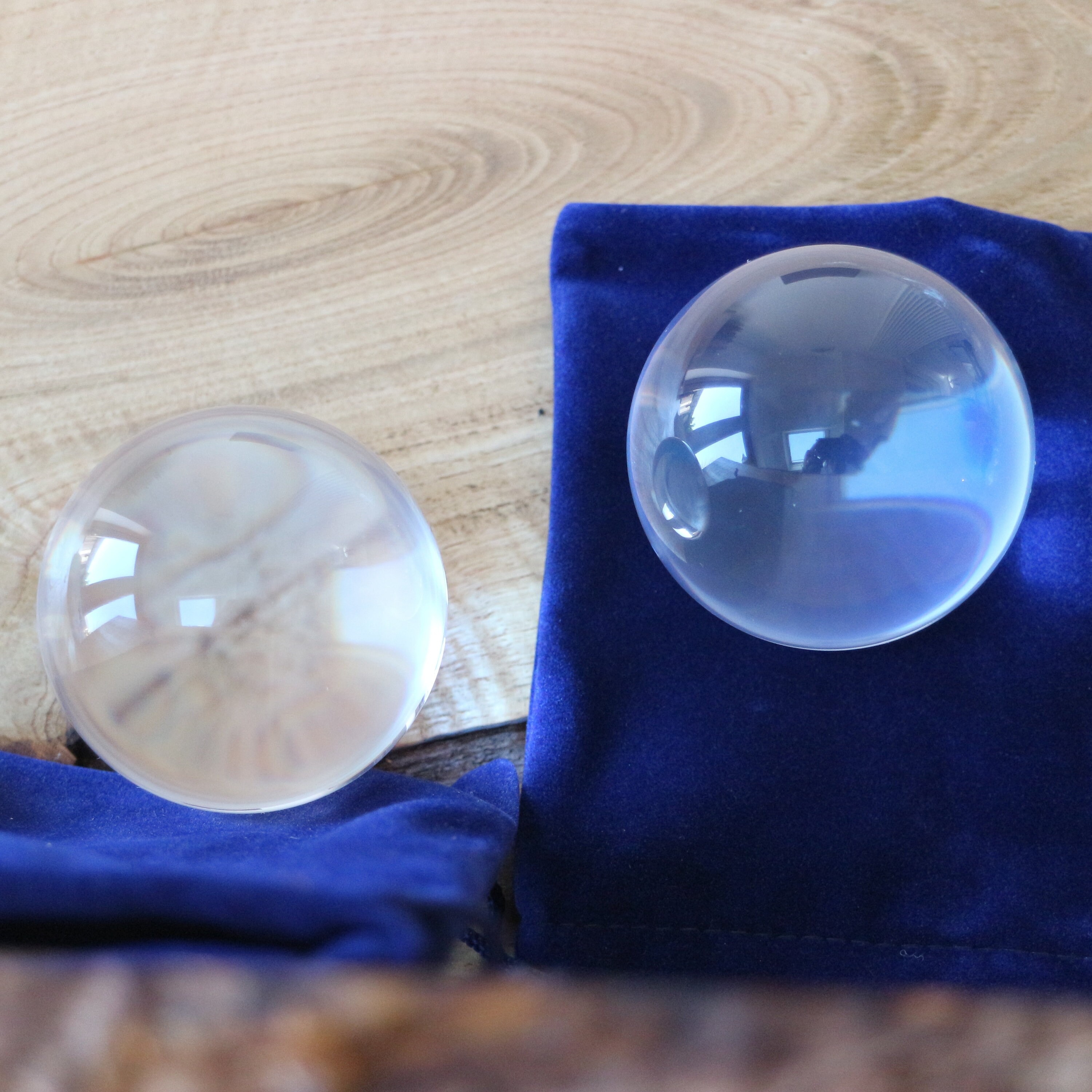 2 X Polished Clear Plastic Sphere Transparent Perspex Acrylic Etsy