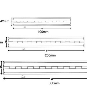 Clear Acrylic Plastic Piano Continuous Hinges Hinge 100mm, 200mm & 300mm image 4