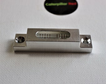 Vial de vidrio de nivel de precisión de metal, nivel de burbuja de espíritu, preciso, 66 mm - líquido transparente
