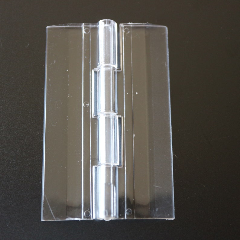 Clear Acrylic Plastic Piano Continuous Hinges Hinge 100mm, 200mm & 300mm image 8