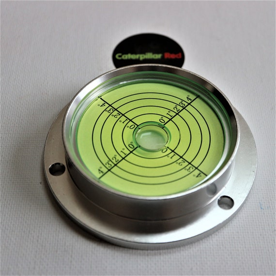 4 Pics 25mm Circular Bubble Spirit Level Bullseye Level 10mm Thick Use