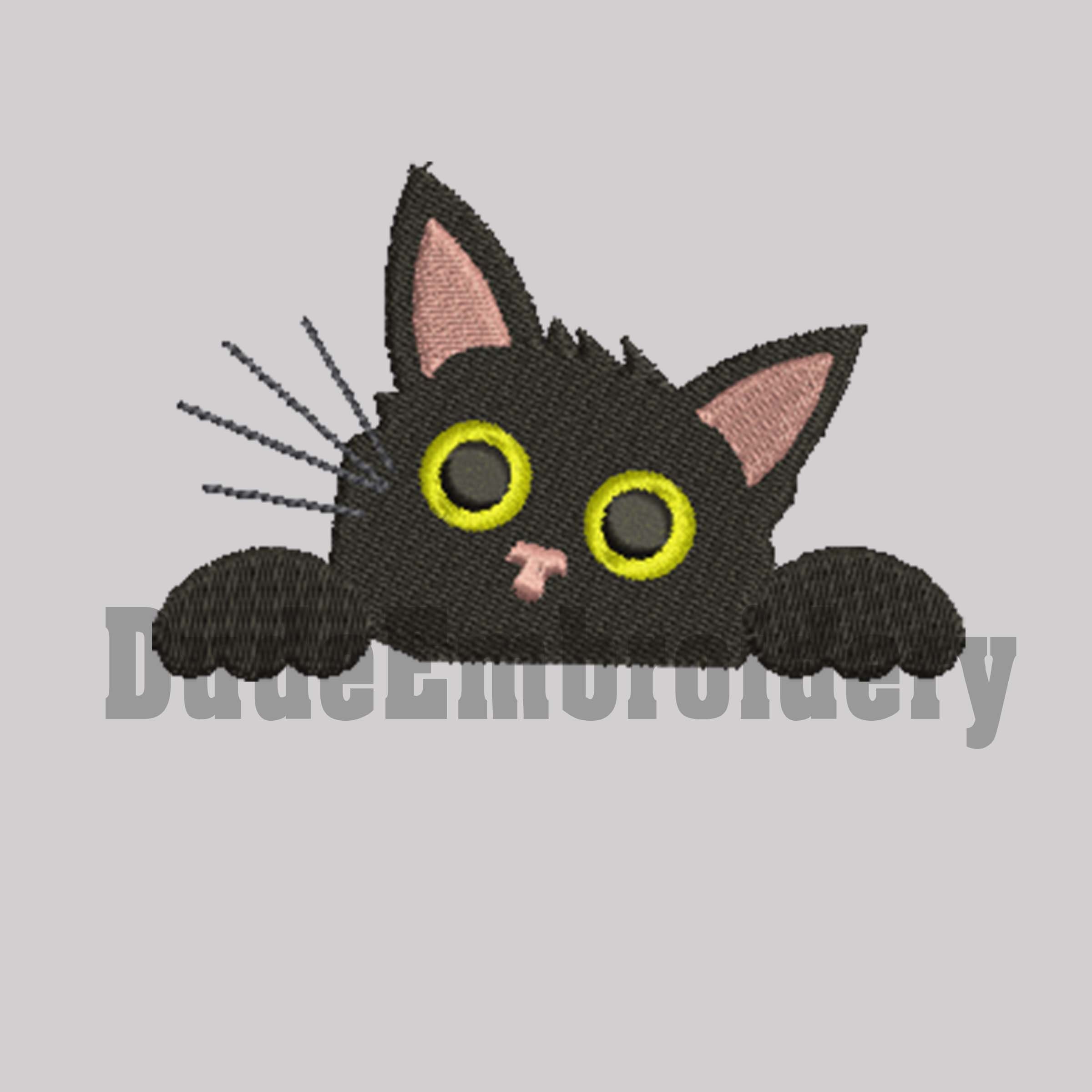 Cute Black Cat Embroidery Kit Cross Stitch Kits For - Temu Italy