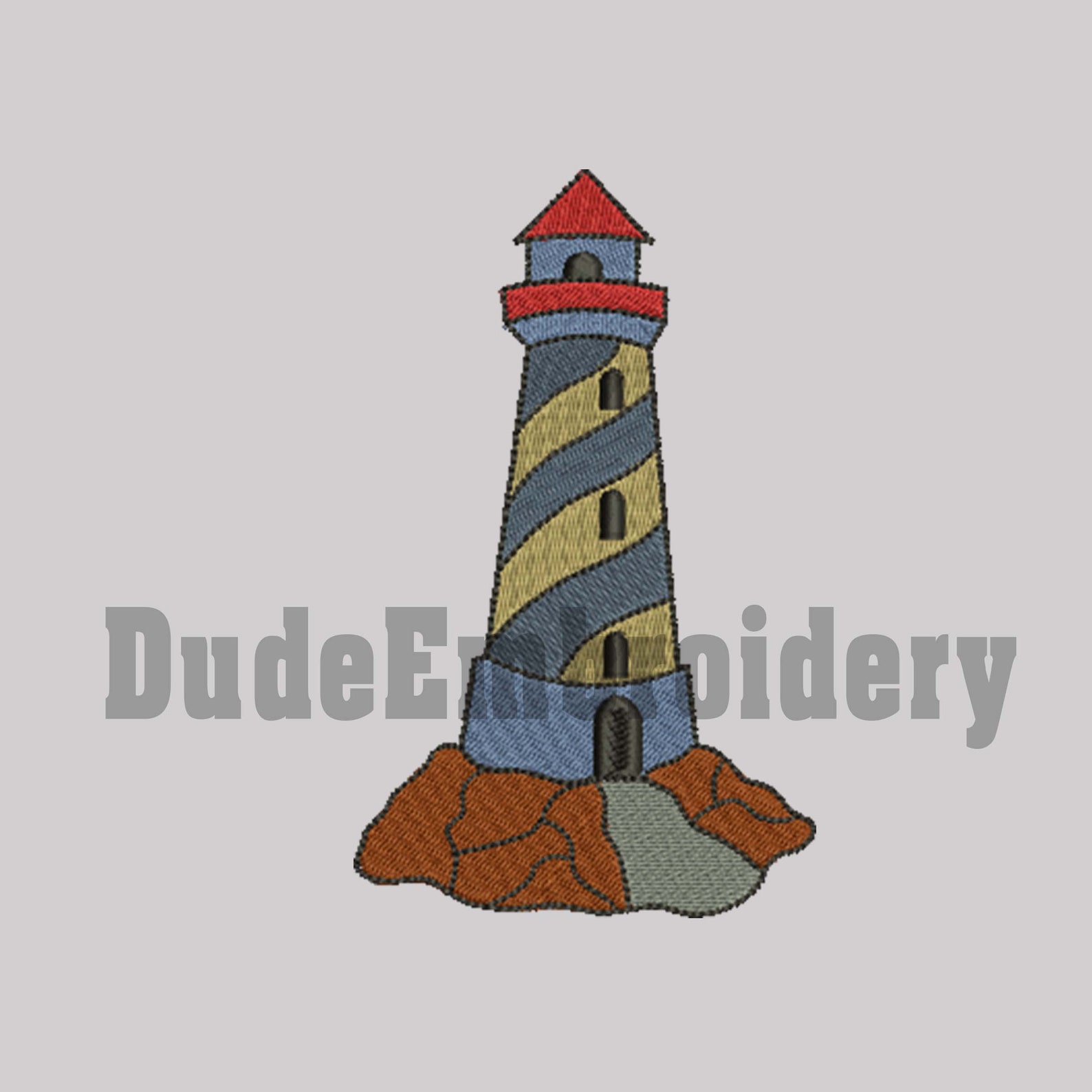 Lighthouse embroidery designs 7 size design instant download 8  etsy