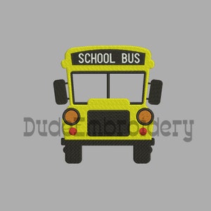 School bus Embroidery Embroidery Designs 7 Size  Design Instant Download 8 Formats machine embroidery pattern