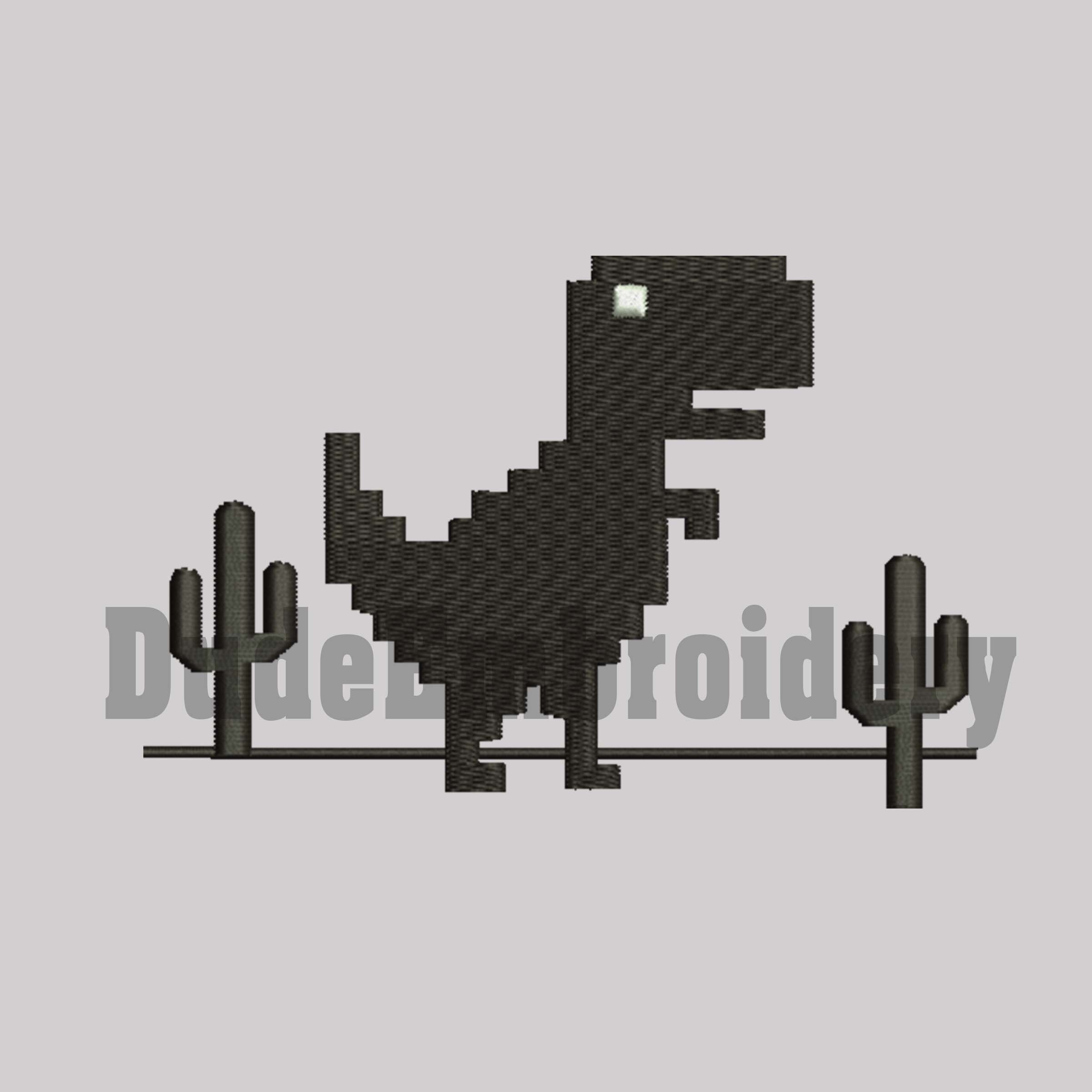  You Are Offline T-Rex [Dino Run] Pixel Art Dinosaur Game Long  Sleeve T-Shirt : Clothing, Shoes & Jewelry