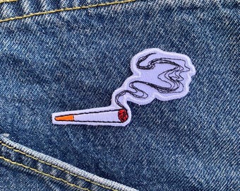 Toppa Ricamata Pericolo - 10 X 3.7 Cm - Termoadesiva E Da Cucire Per Giacca, Jeans E Zaino - 2
