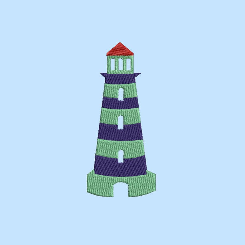 Lighthouse embroidery designs 6 size design instant download  etsy