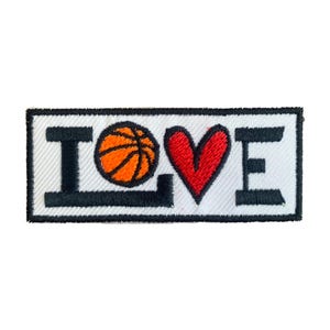 PATCH Basketball , Love Sport  Iron On Patches Embroidered Applique