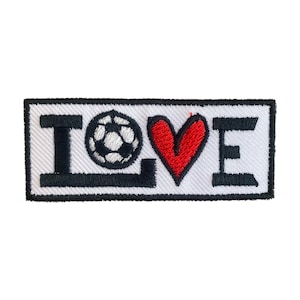 PATCH Fußball, Liebe Sport Aufnäher Gestickte Applikationen