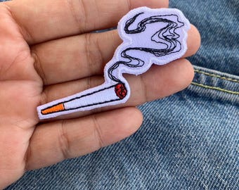 Funny Patch Cigarette Designs Iron on Patches Embroidered Applique