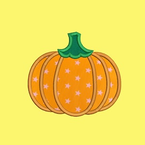 Pumpkin Applique Embroidery Designs 6 Size  Design Instant Download 8 Formats machine embroidery pattern