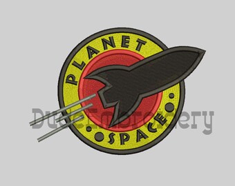 Space Rocket  Embroidery Designs 7 Size  Design Instant Download 8 Formats machine embroidery pattern