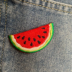 PATCH Watermelon Iron On Patches Embroidered Applique