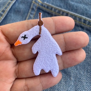 PATCH Funny Goose Iron On Patches Embroidered Applique
