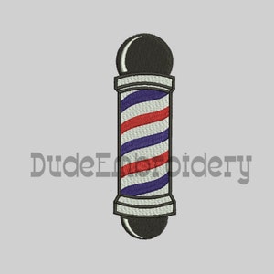 Instant Download Embroidery Design Barber Shop 