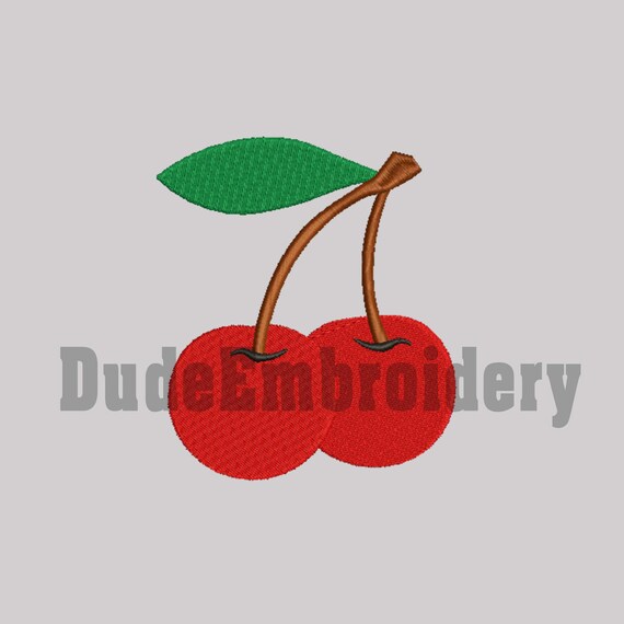 Cherry Embroidery Designs 9 Size Design Instant Download 8 Etsy