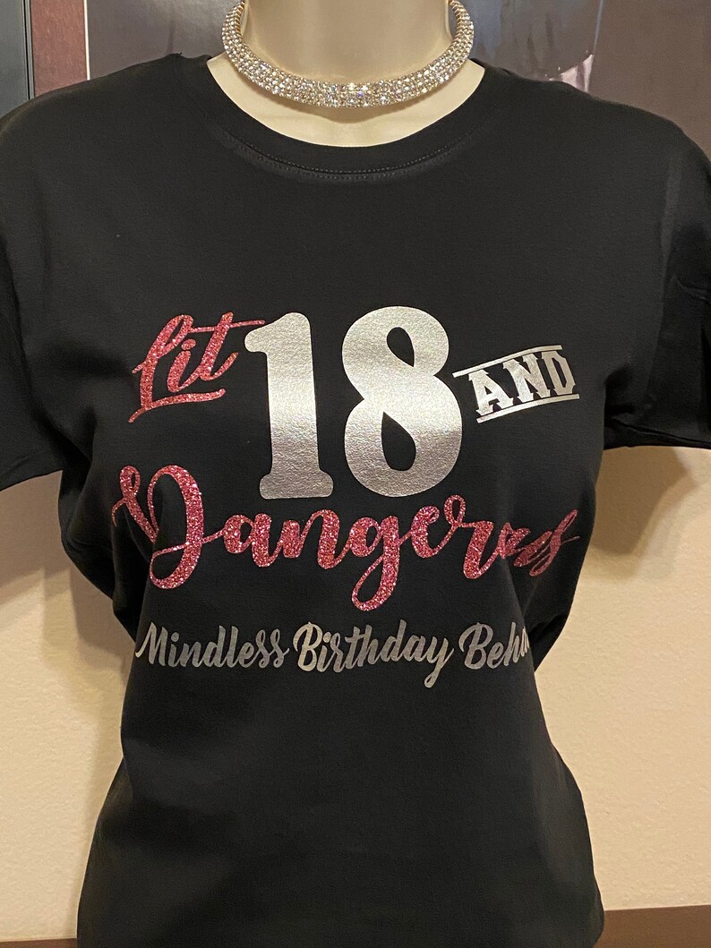 18th Birthday Gifts for Women 18th Birthday Tshirt 18 Lit - Etsy Australia