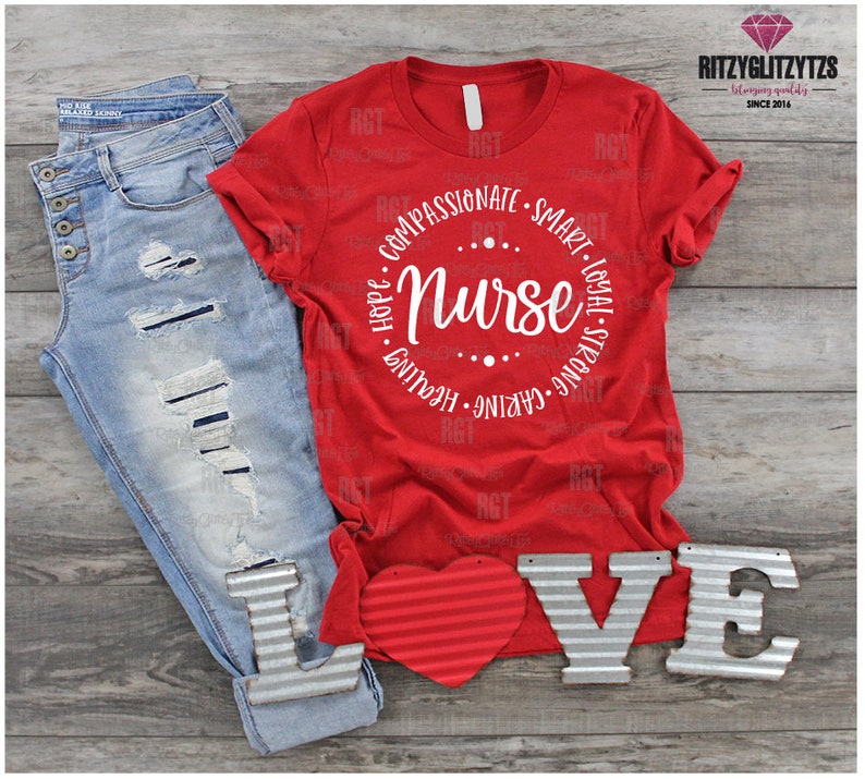 Download Nurse Circle of Love t-shirt Nurse Svg Nurse Gifts ICU | Etsy