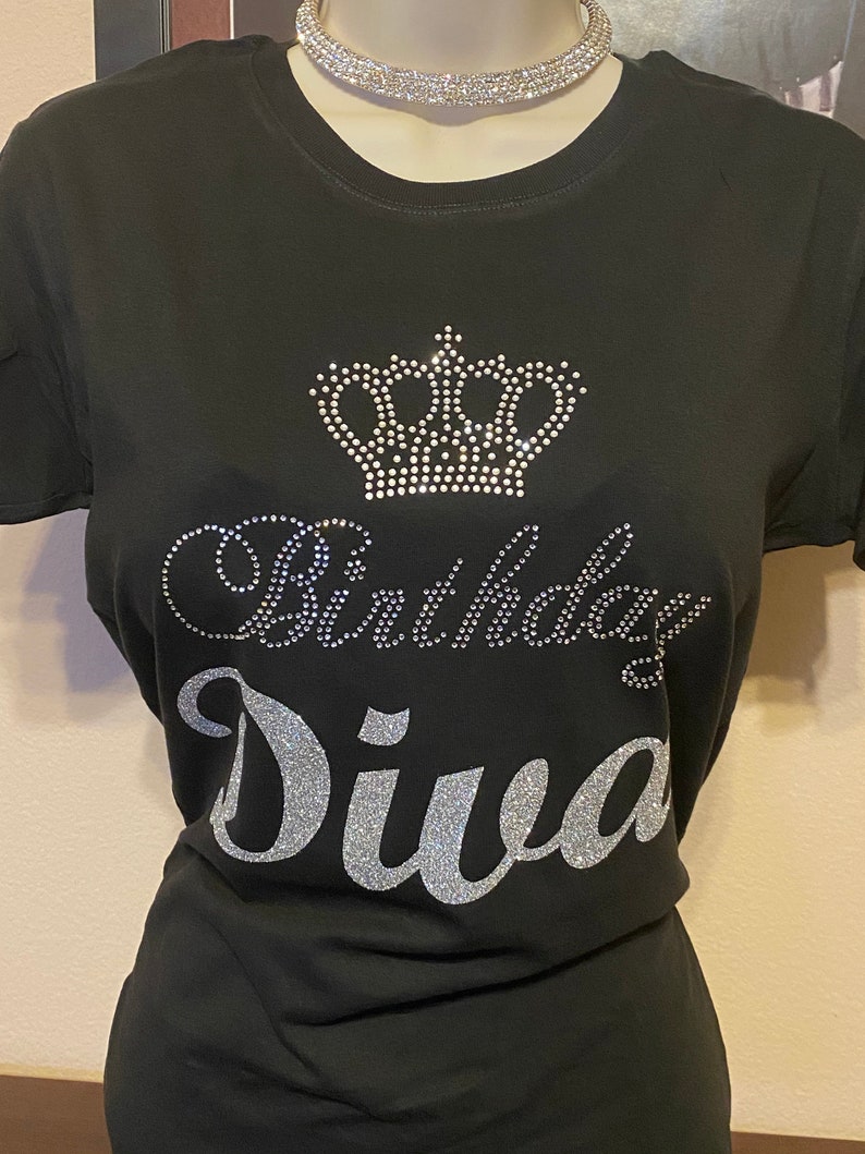 Download BIRTHDAY DIVA Shirt Birthday diva svg Birthday shirt Bling ...