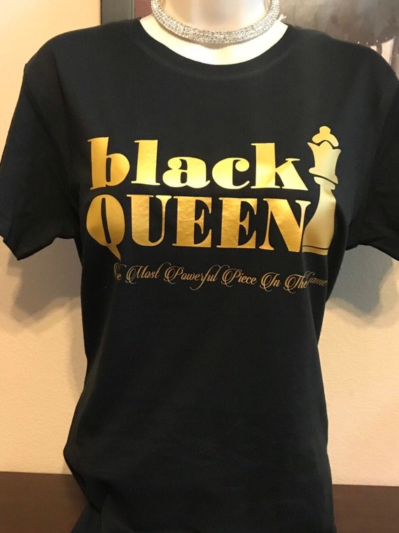 Black Queen Empowerment Tee: Powerful Chess Piece Shirt
