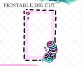 PRINTABLE DIE CUTS. Cute Little Planner Box With Washi - Etsy