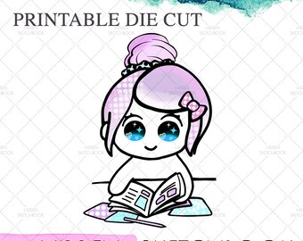 PRINTABLE DIE CUTS. Cute Planner Download Die Cut | Etsy